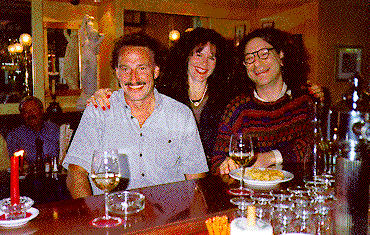 Fritz, Vronni, and Dan at bar
