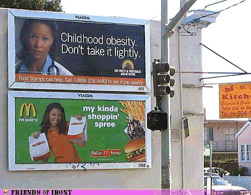 obesity and fast food billboards